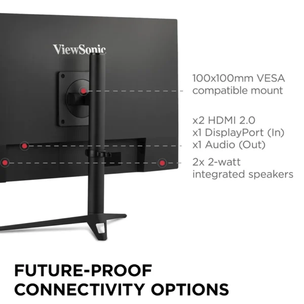 VIEWSONIC OMNI ERGONOMIC GAMING LED 27" VX2728J-2K - Image 2