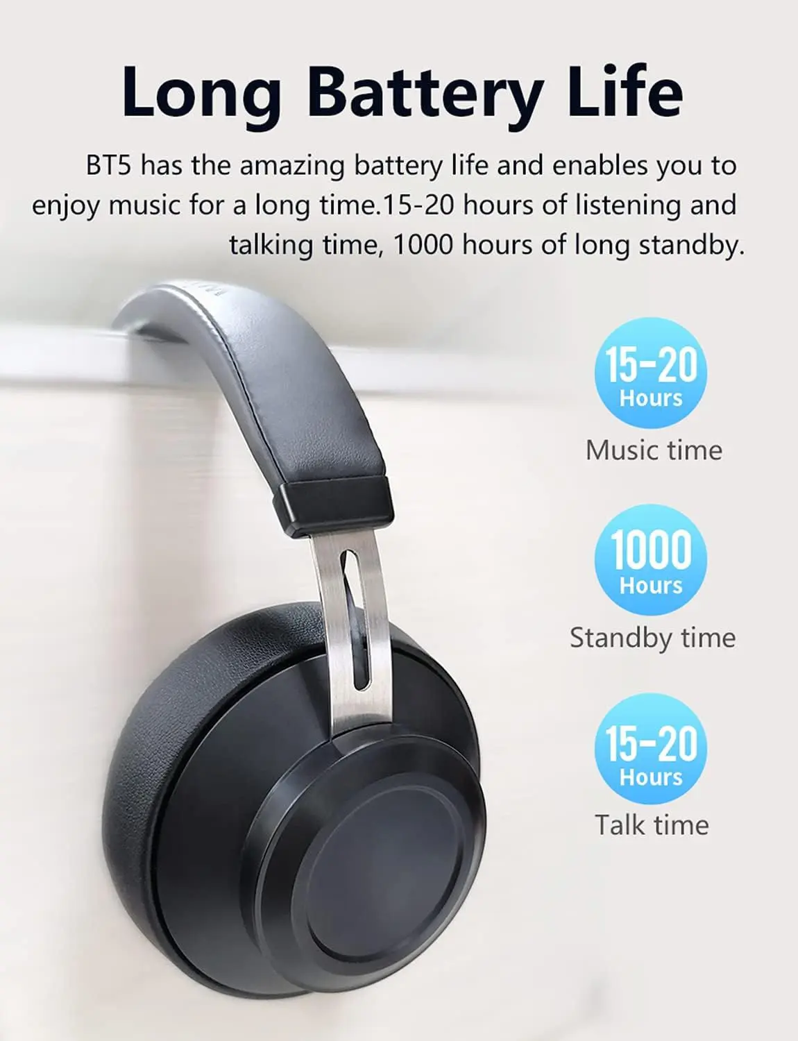 Bluedio BT5 Wireless Headphone And Wired Stereo Bluetooth Over-Ear Headset With Built-In Microphone 3 Bluedio BT5 Wireless Headphone And Wired Stereo Bluetooth Over-Ear Headset With Built-In Microphone - Image 3