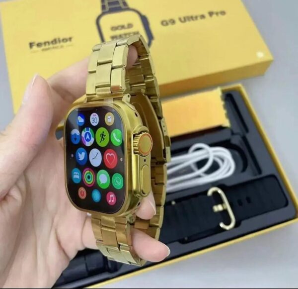 NEW G9 ULTRA PRO GOLD COLOR EDITION SERIES 9 SMART WATCH - Image 2