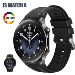 JS WATCH X 1.43inch AMOLED Display Smart Watch NFC Bluetooth Calling, Automatic Heart Rate Monitoring With FITCLOUDPRO APP