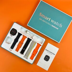 JSS-200 ULTRA2 5 STRAPS + 1 SILICONE CASE2.0 INCH BT CALL SMART WATCH WITH MAGNETIC CHARGER HRYFINE APP