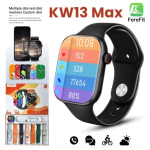 KW13 MAX 2.2 INCH FULL TOUCH SCREEN 7 STRAPS BT CALLING COMPATIBLE SYSTEM ANDROID 5.0 OR IOS9.0 WITH FERE FIT APP