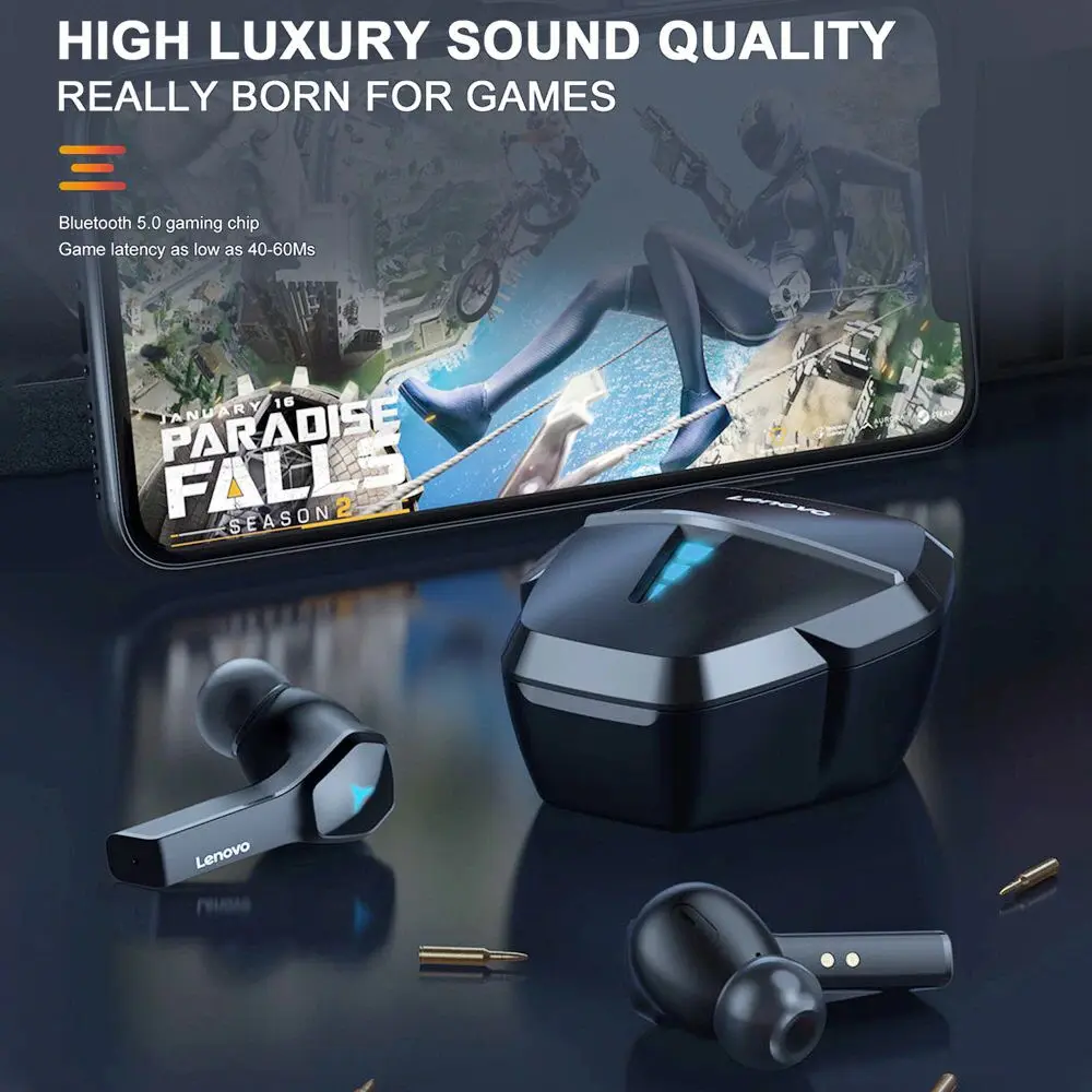 LENOVO HQ08 TRUE WIRELESS GAMING EARBUDS - Image 3