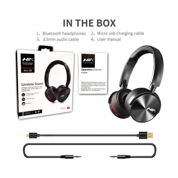 NIA Q6 BLUETOOTH WIRELESS HEADPHONE - Image 3