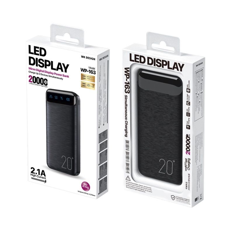 Remax Wk WP-163  Power Bank 20000mah