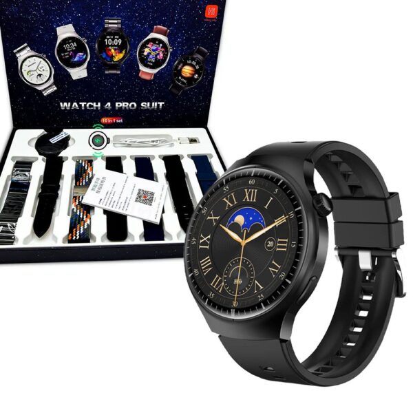 Watch 4 Pro Suit Smartwatch WITH 7 Beautiful STRAPS