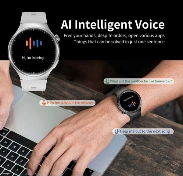 Watch 4 Pro Suit Smartwatch WITH 7 Beautiful STRAPS - Image 3