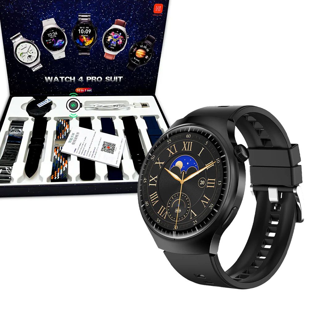 Watch 4 Pro Suit Smartwatch WITH 7 Beautiful STRAPS
