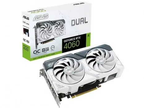 Asus Dual GeForce RTX 4060 White OC Edition 8GB Graphics Card