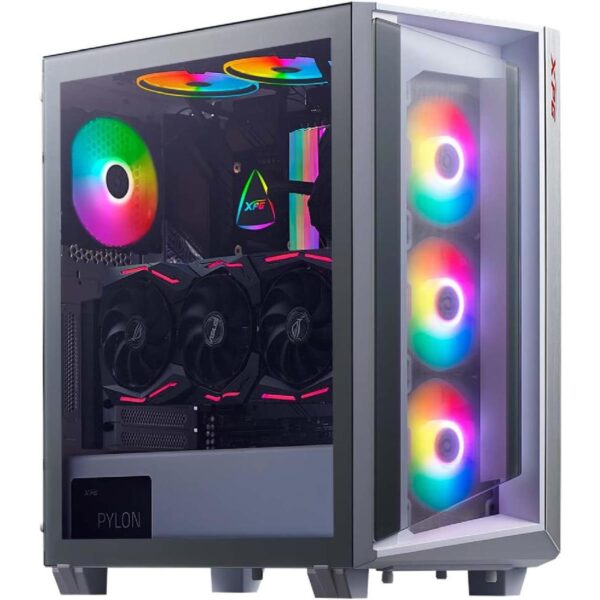 XPG Cruiser ARGB Mid-Tower ATX Gaming Case - Black & White - Image 2