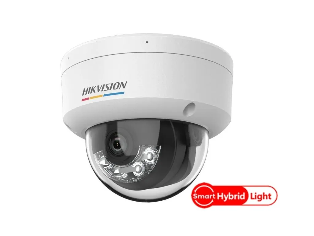 Hikvision 2 MP ColorVu with Smart Hybrid Light Fixed Dome Network Camera