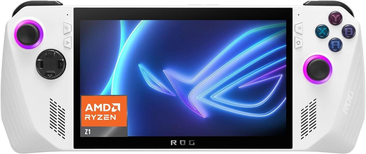 Asus ROG ALLY RC71L-NH019W AMD Ryzen Z1, 16GB DDR5, 512GB SSD, 7" FHD IPS Touch 120Hz, Windows 11, White