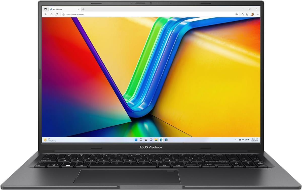 Asus Vivobook 16X K3605VV-N1111 13th Gen Core i7-13700H, 16GB DDR4, 1TB SSD, NVIDIA RTX 4060 8GB Graphics, 16" WUXGA IPS 120Hz, DOS, Indie Black