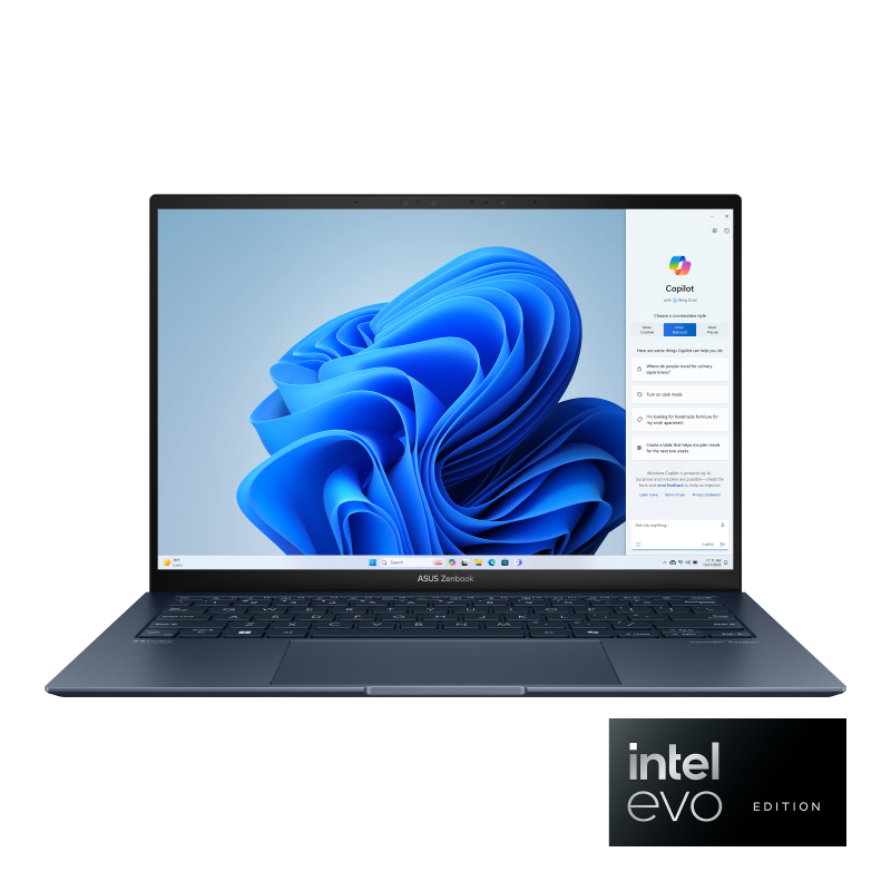 Asus Zenbook 13 UX5304MA-NQ040W Core Ultra 7 155U 16GB D5 1TB SSD 13.3" 3K OLED Display Backlit KB Win11 Ponder Blue (Official Warranty)