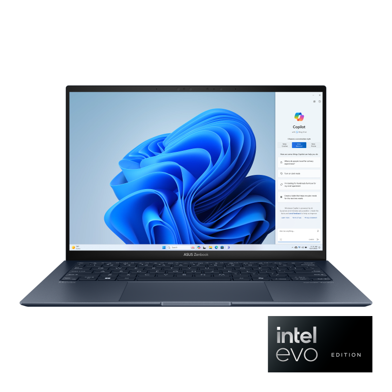 Asus Zenbook 13 UX5304MA-NQ040W Core Ultra 7 155U 16GB D5 1TB SSD 13.3" 3K OLED Display Backlit KB Win11 Ponder Blue (Official Warranty)