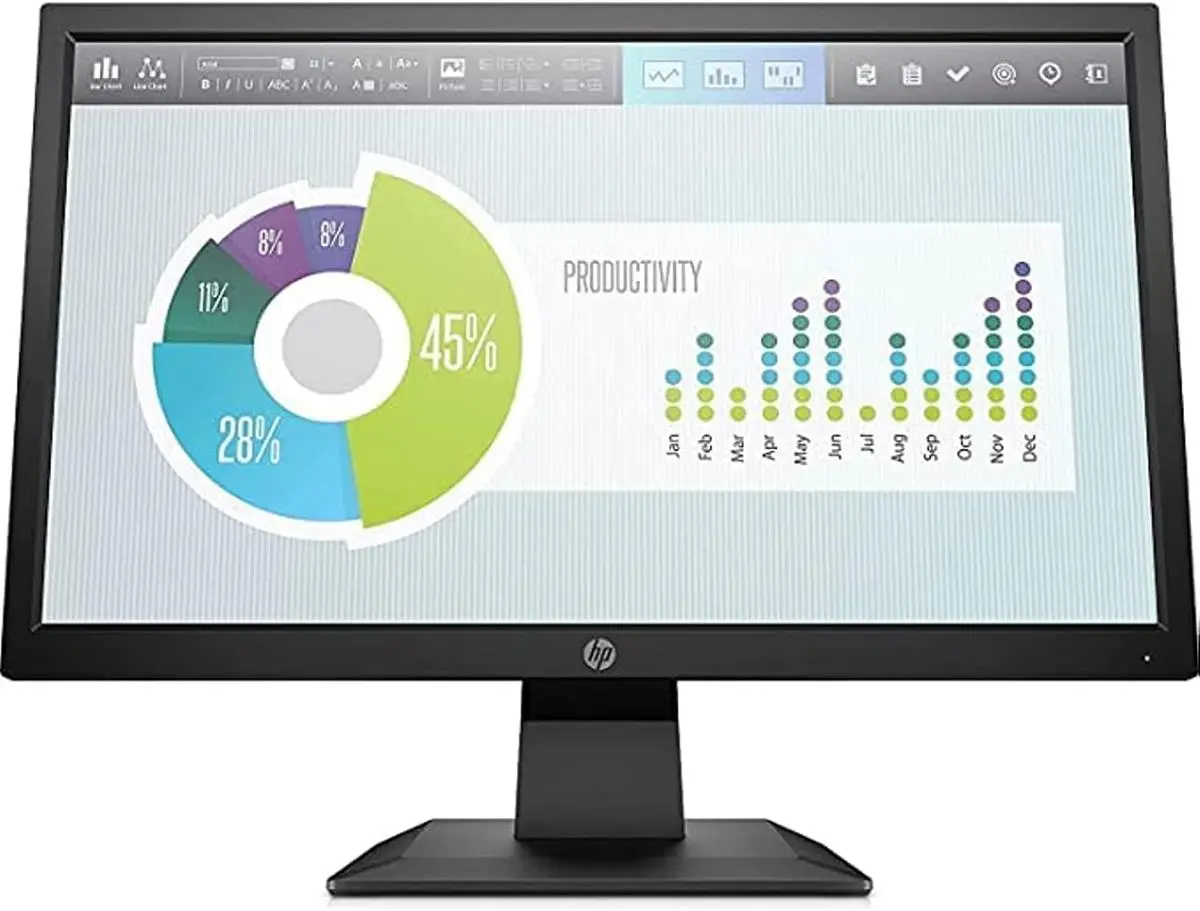 HP P204V 19.5 HD LED Monitor - 1 Year Warranty
