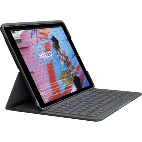Logitech iPad (7th, 8th and 9th generation) Keyboard Case | Slim Folio with integrated wireless keyboard (Graphite) 1 Logitech iPad (7th, 8th and 9th generation) Keyboard Case | Slim Folio with integrated wireless keyboard (Graphite)
