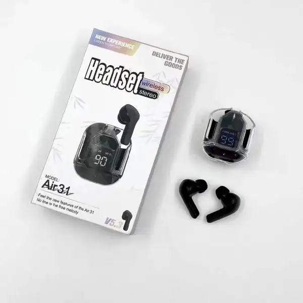 Air 31 Tws Original With Big Packing Transparent Earbuds Bluetooth 5.3v 2 Air 31 Tws Original With Big Packing Transparent Earbuds Bluetooth 5.3v - Image 2
