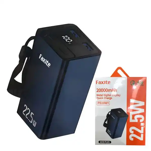 Faxite M20plus 20000mah 22.5w Metal Digital Display Quick Charge 4.0 Power Bank 2 Faxite M20plus 20000mah 22.5w Metal Digital Display Quick Charge 4.0 Power Bank - Image 2