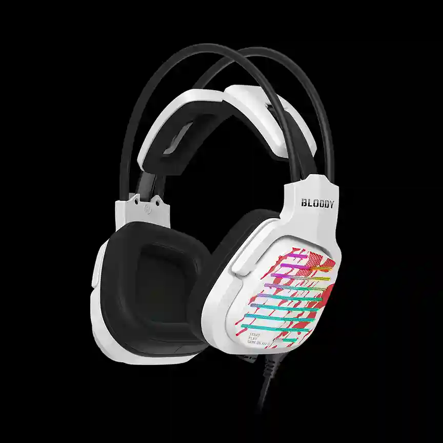 Bloody G565 Virtual 7.1 Surround Sound RGB USB Gaming Headphone (2 Colors) 2 Bloody G565 Virtual 7.1 Surround Sound RGB USB Gaming Headphone (2 Colors) - Image 2