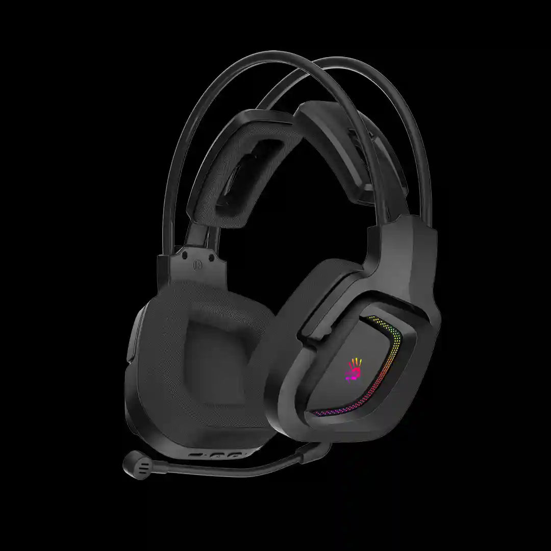 Bloody MR575 Bluetooth + 2.4GHz + Wired Multi-Mode Connection RGB Gaming Headphone Black 1 Bloody mr575