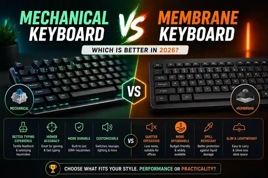 mechanical keyboard vs membrane keyboard