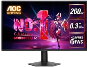 AOC FRAMELESS ESPORTS GAMING LED 23.8" 24G50F (4ms GtG, 0.5ms MPRT, IPS, 180Hz, FHD (1920x1080) 4 AOC 27G50Z 27 inch