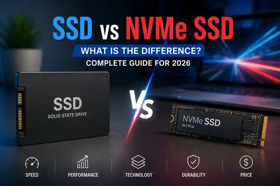 SSD vs NVMe SSD – What is the Difference? Complete Guide for 2026 2 SSD vs NVMe ssd